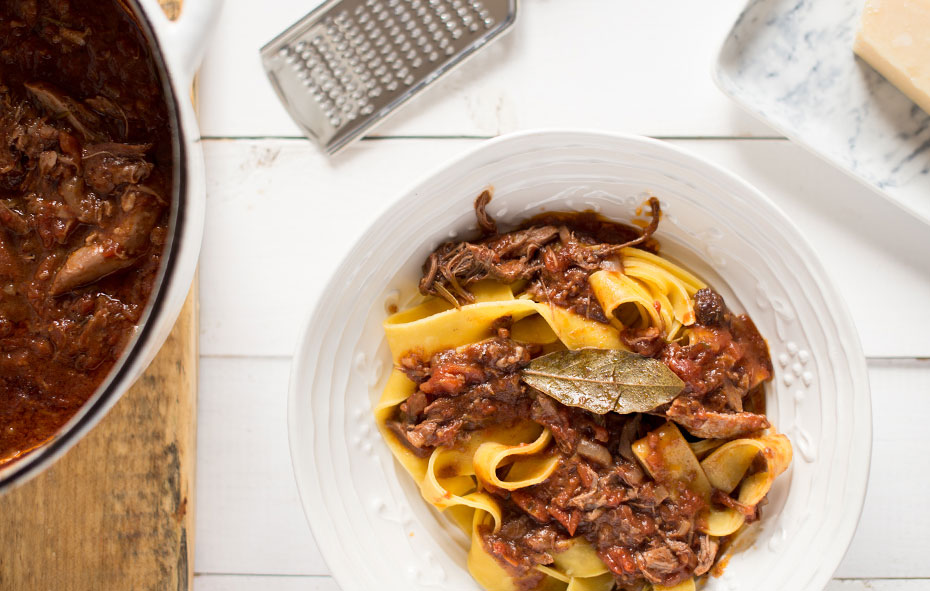 Ragù van rundvlees met pappardelle